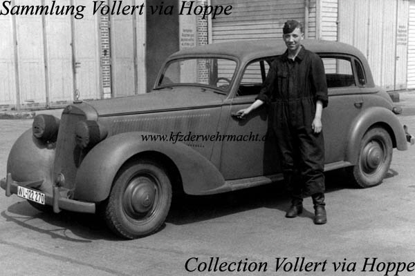 Mercedes 230 (W 153) Limousine 4 Türen Mod 1938-43 WL-122270, Vollert via Hoppe